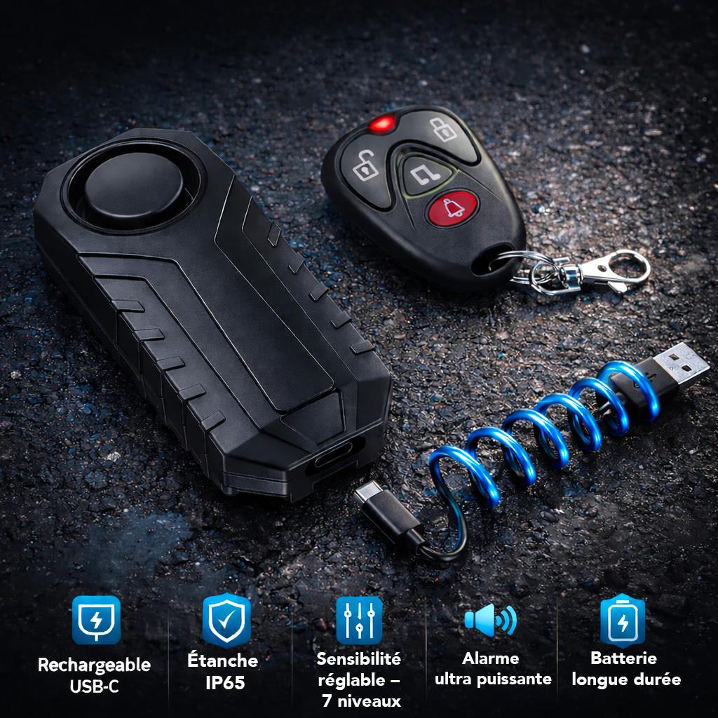 MotoGuard - Alarme Antivol Sentinelle pour Moto